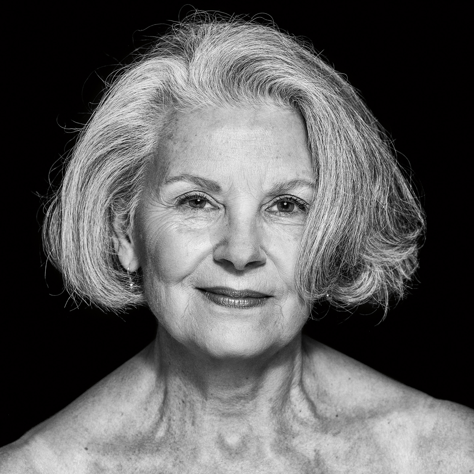 Portrait of Cathleen Katte from photography series "Wrinkles of Existence"